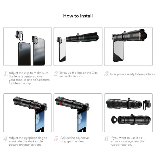 Optical HD 36X Telescope + Tripod