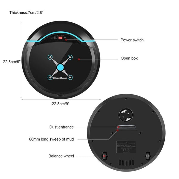 Rechargeable Automatic Floor Cleaning Robot