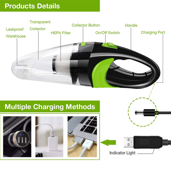 High-Power Handheld Mini Cordless Vacuum